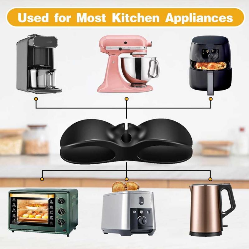 10-5 pezzi di avvolgicavo per avvolgicavo per elettrodomestici da cucina, supporto per clip per la gestione dei cavi, per la macchina da caffè, ecc.