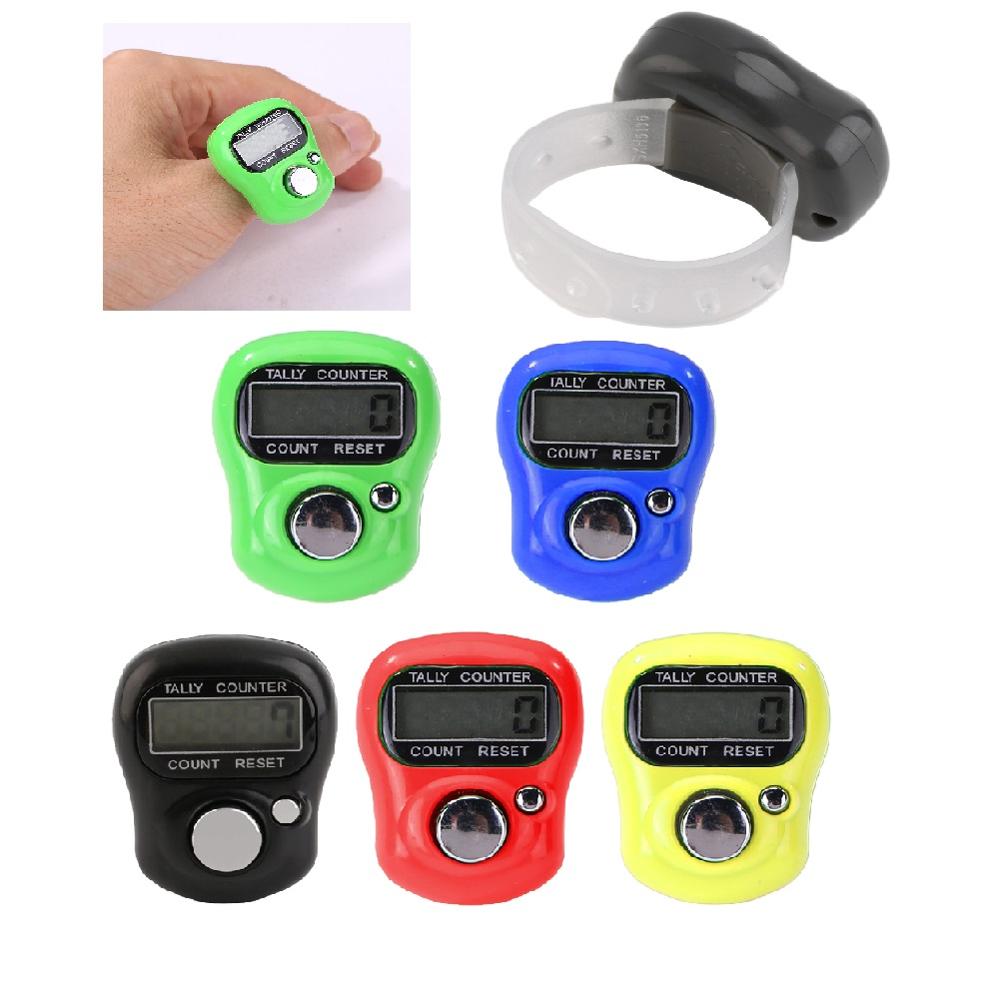 Mini Stitch Marker Row Finger Counter Finger Counter LCD Electronic Digital Tally Counter For Sewing Knitting Weave Tool