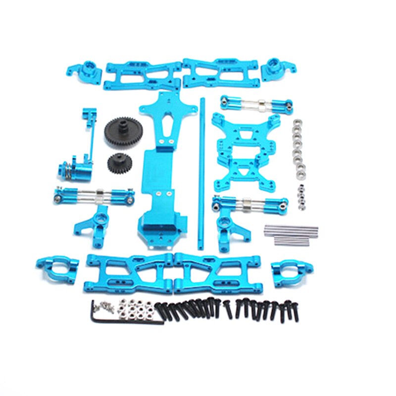 For WLtoys 1:14 144001 RC Car Full Upgrade Spare Parts Metal C Seat Steering Cup Swing Arm Central Drive Shaft0 P 4787711