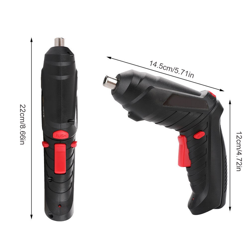 Elektrische Schroevendraaier Met Licht 3.6V Draagbare Accuschroevendraaier Oplaadbare Power Tools Met Bits