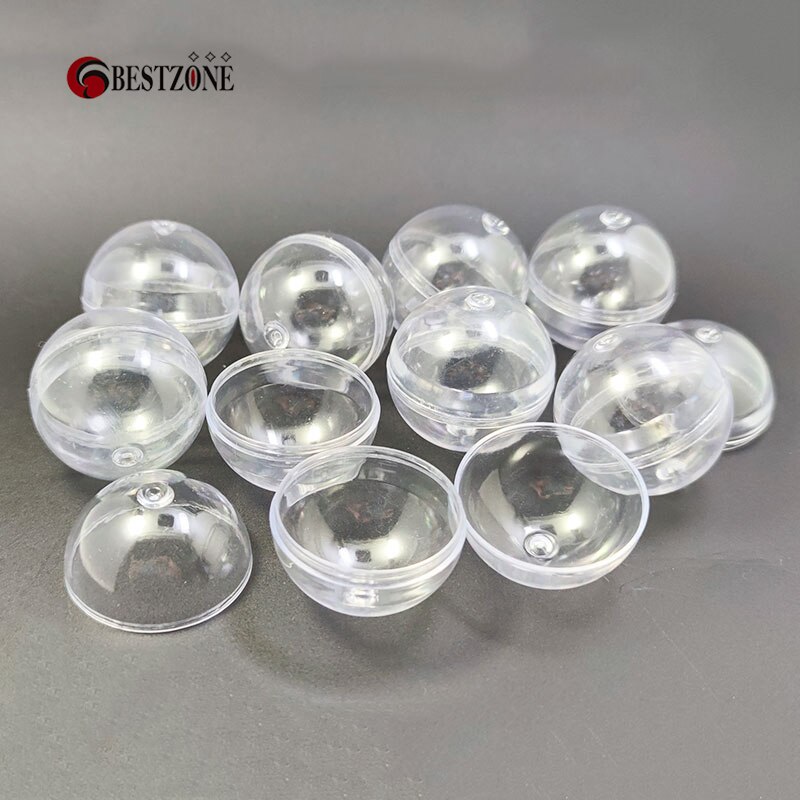 100 teile/los durchmesser 40mm klar transparent leer Kunststoff ps Kapseln Spielzeug kugeln Behälters chale für Automaten Überraschung sball