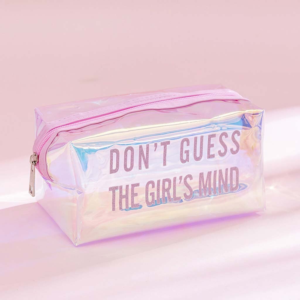 Transparent Large Capacity Pencil Case Big pencil bag kawaii Makeup Bag Stationery Storage Clear Pencil Pouch Makeup Storage Bag
