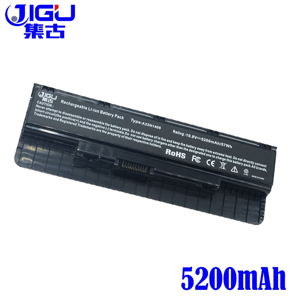 JIGU 6CELLS Laptop Battery A32LI9H A32N1405 A32N14O5 For ASUS G551 G551J G551JK G551JM G551JW G58JM G771 N751JK N551VW N751
