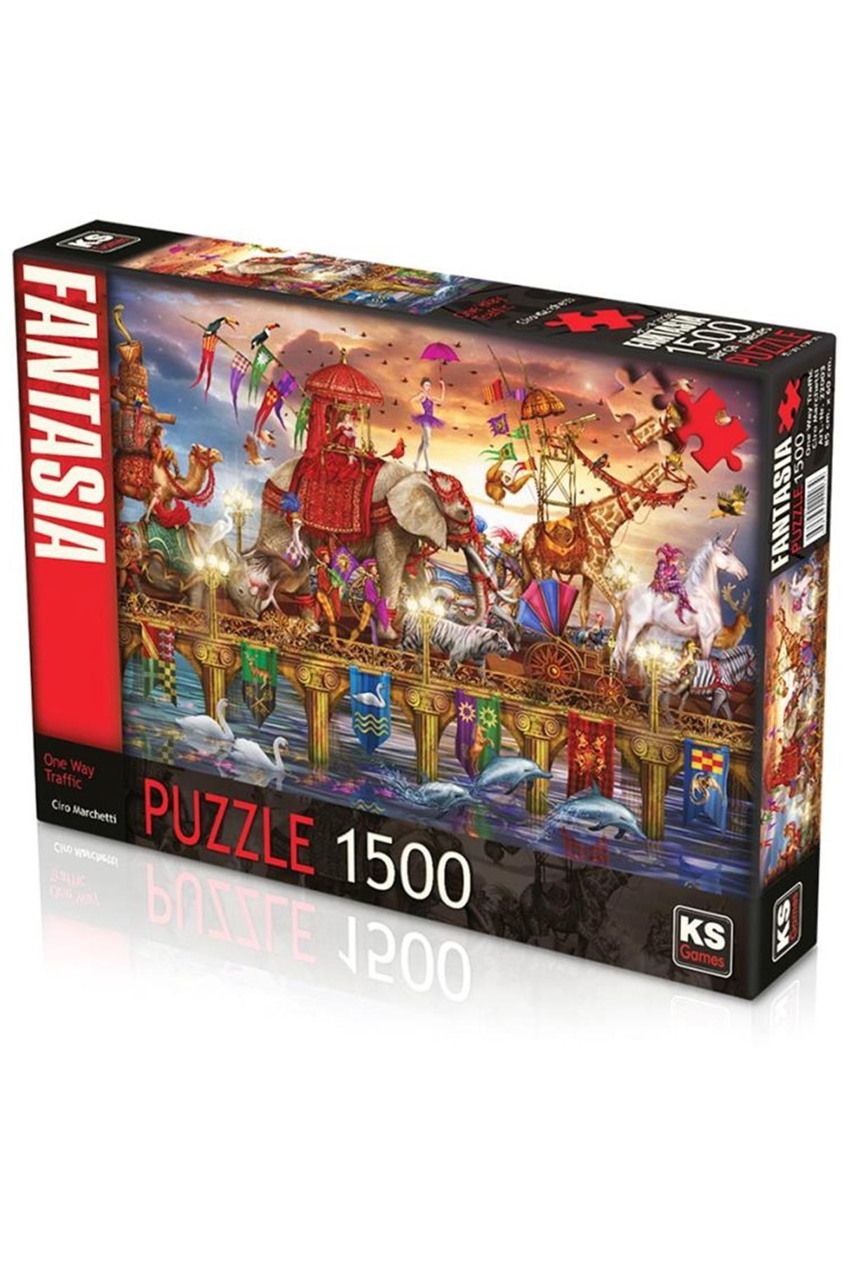 Ks Een Manier Verkeer 1500 Stuk Puzzel