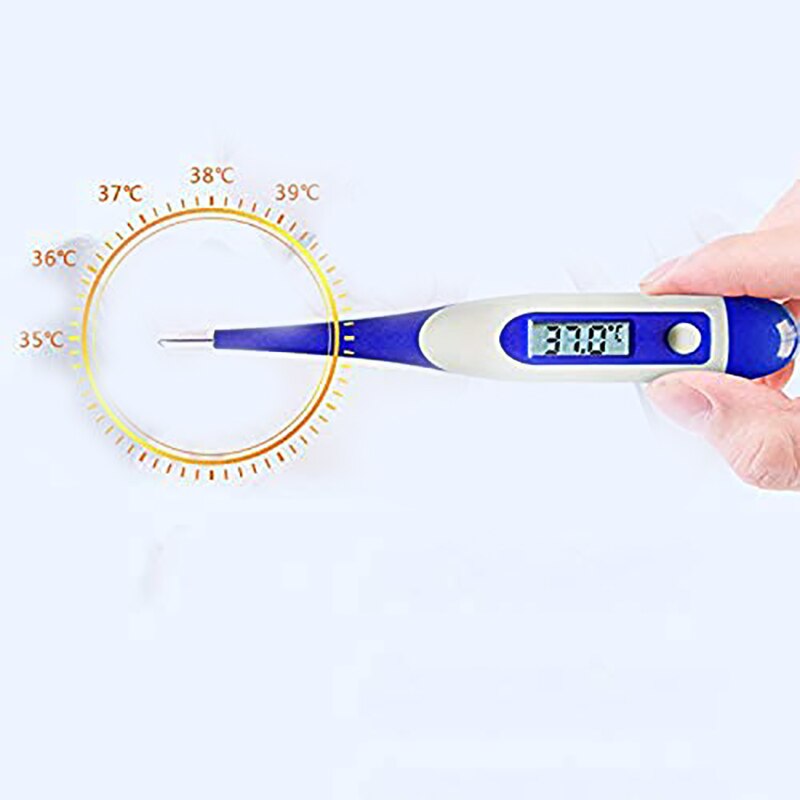 Digital Thermometer LCD Display Portable Human Mouth Thermometer for Infants Kids Adult Waterproof Termometer(32-42.9℃)