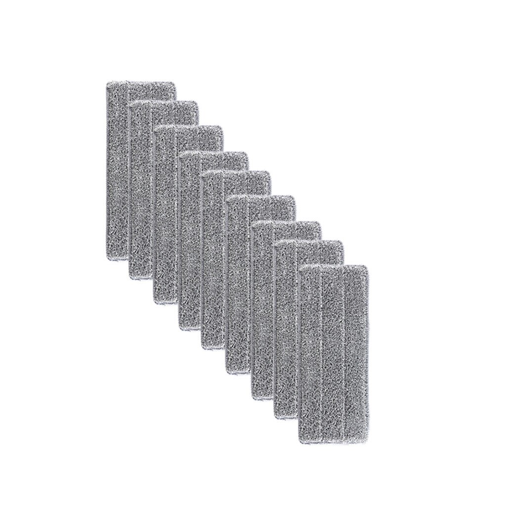 Flat Squeeze Mop and Bucket Hand-Free Wringing Floor Cleaning Mop Wet or Dry Usage Magic Automatic Spin Self Cleaning Lazy Mop: 9pcs  rag