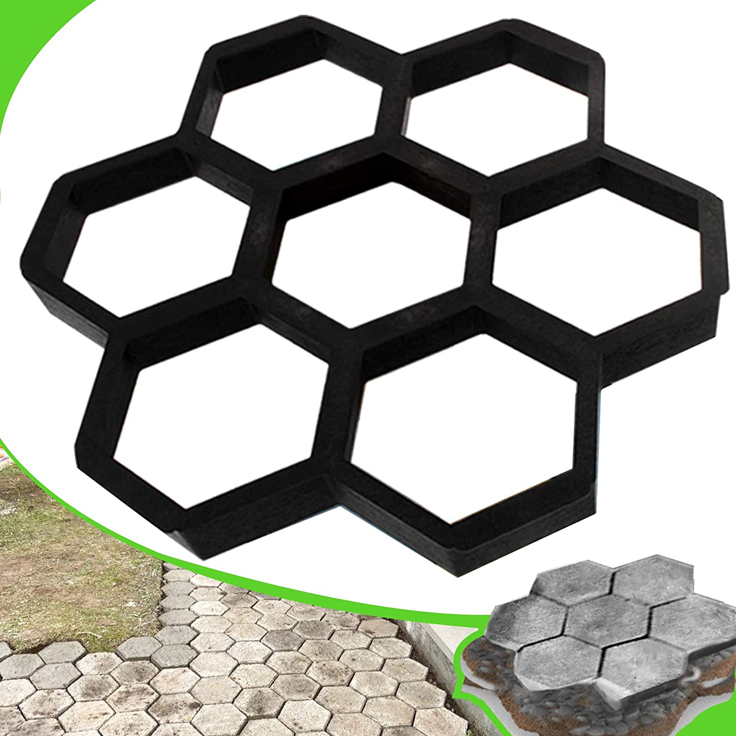 Hage fortau form diy sti lage manuelt asfaltering sement murstein verktøy stepping stein blokk fortau bygninger sti maker form