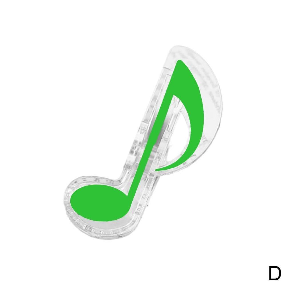 Muziekboek notitie clip plastic piano muziekboek pagina clip g-sleutel clip muziek accessoires: Groene muzieknoten