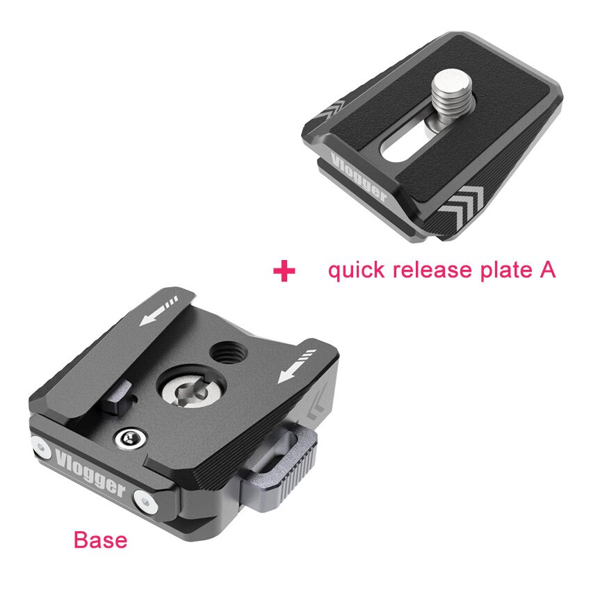 Universal Quick Release Plate Base Plate Arca swiss for Cameras Tripod Stand Monitor cage microphone Quick Lock Adapter: Red