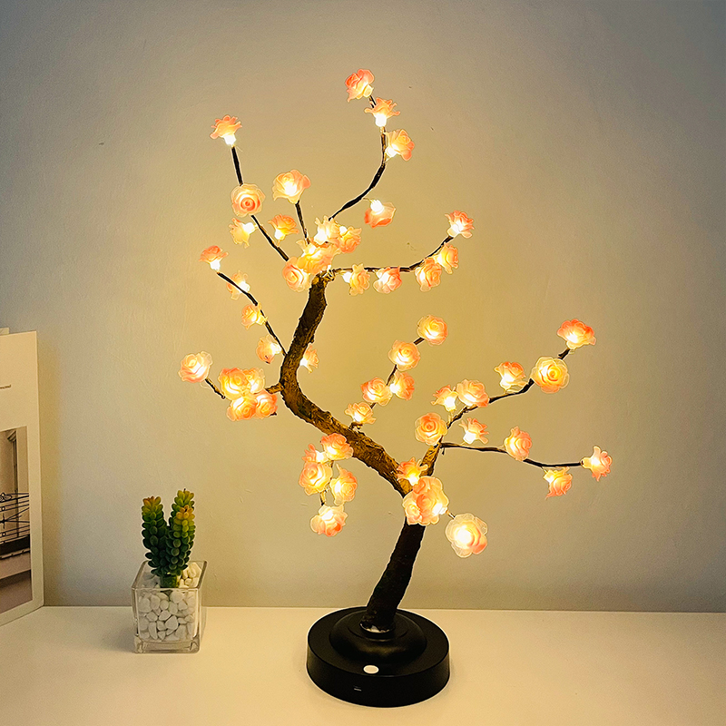 Led-Lichtboom, Rozenboomlicht, Warm Wit, Verstelbare Takken, Led-Boomlamp, Decoratieve Boom, Verlichte Boomverlichting, Indo
