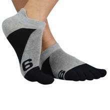 Mannen Sport Soft Sport Teen Sokken Ademend Sokjes Mannelijke Sokken Katoen Vijf Vinger Anti-voet geur Sokken