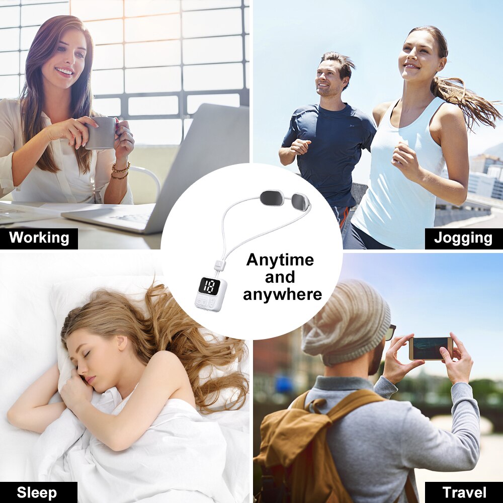 Portable Neck Massage Machine Electric Massager Mini Care Cervical Neurostimulator Appliances Devices Apparatus Pain Relaxation