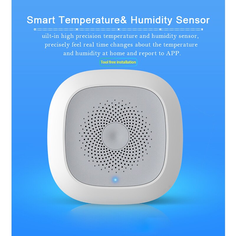 Zigbee Temperature & Humidity Sensor Smart Home Smart Detector Work with Home Assistant Zigbee2mqtt Mqtt