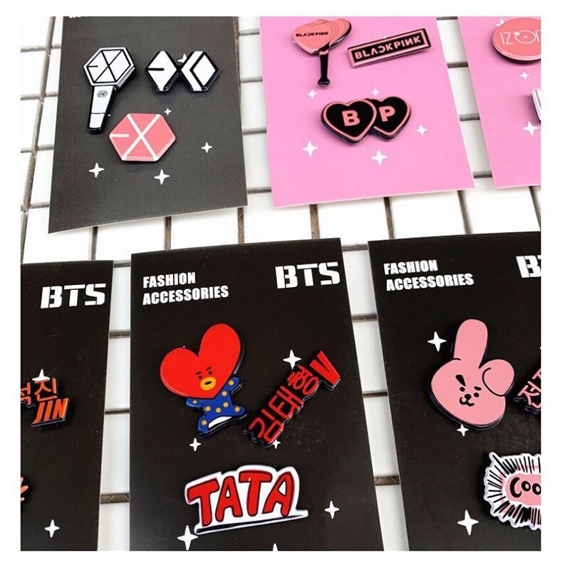Hqbts Bangtan Jongens Acryl Broche Set Perifere Dezelfde Stijl