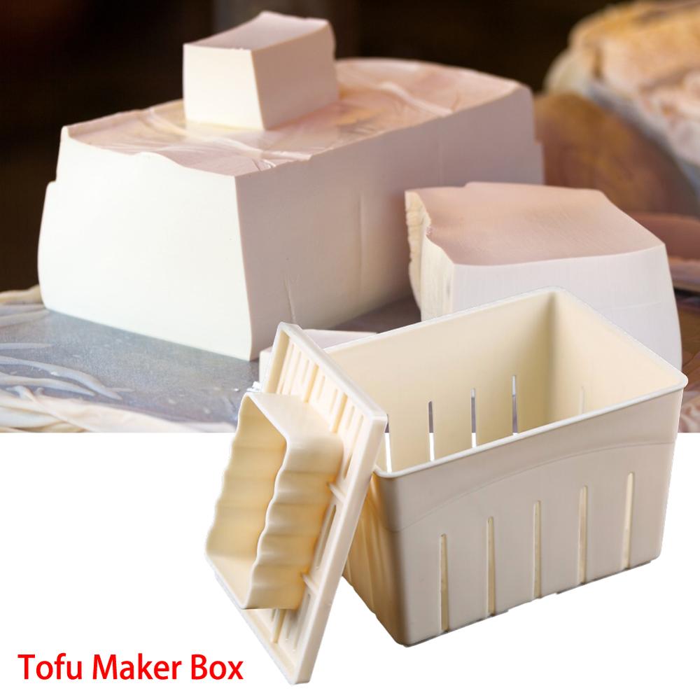 DIY Plastic Homemade Tofu Maker Press Mold Kit Tofu Making Machine Set Soy Pressing Mould with Cheese Cloth Cuisine