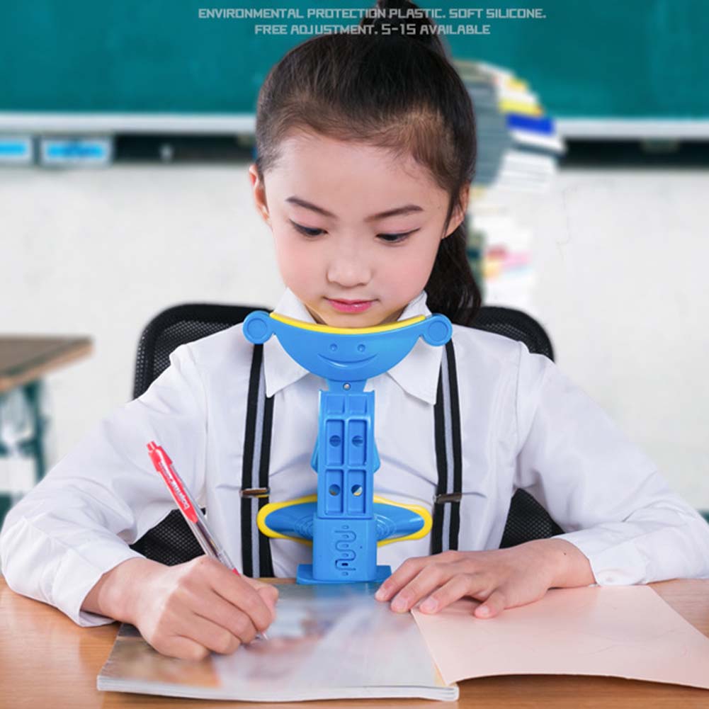 kids sitting posture corrector when reading and writing Adjustable Anti-myopia sitting Support Brace blue pink available