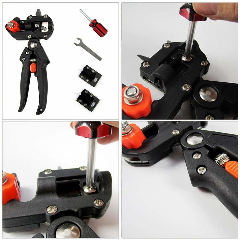 Garden Fruit Tree Pruning Shears Scissor Grafting Cutting Tool with Blade Hand-Held Grafting Shears Pruner Garden Tools Set