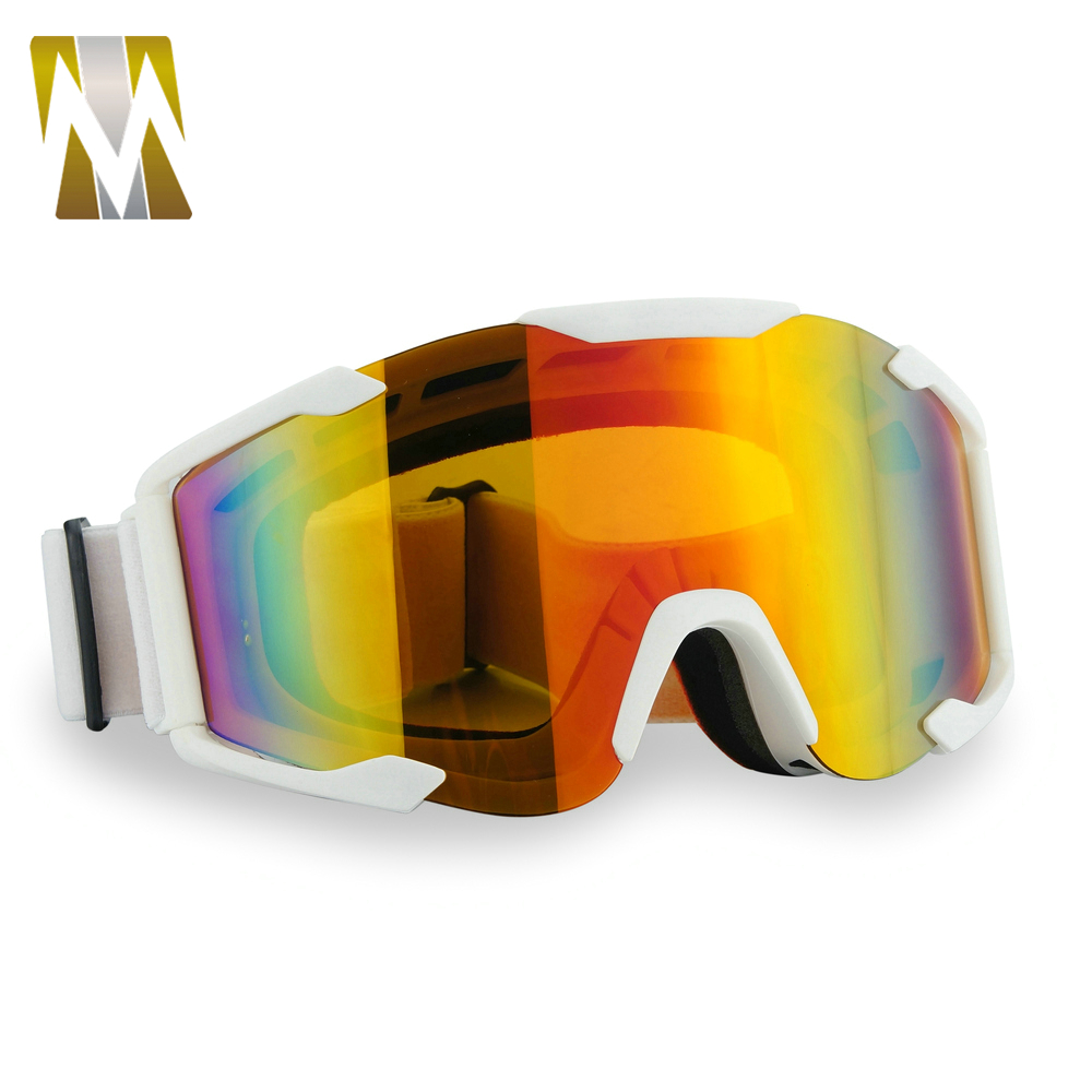 100% Gloednieuwe Bril Downhill Motocross Goggles Off-Road Bril Oranje Motorcycle Eyewear Anti-Uv Regenboog Pc Lens