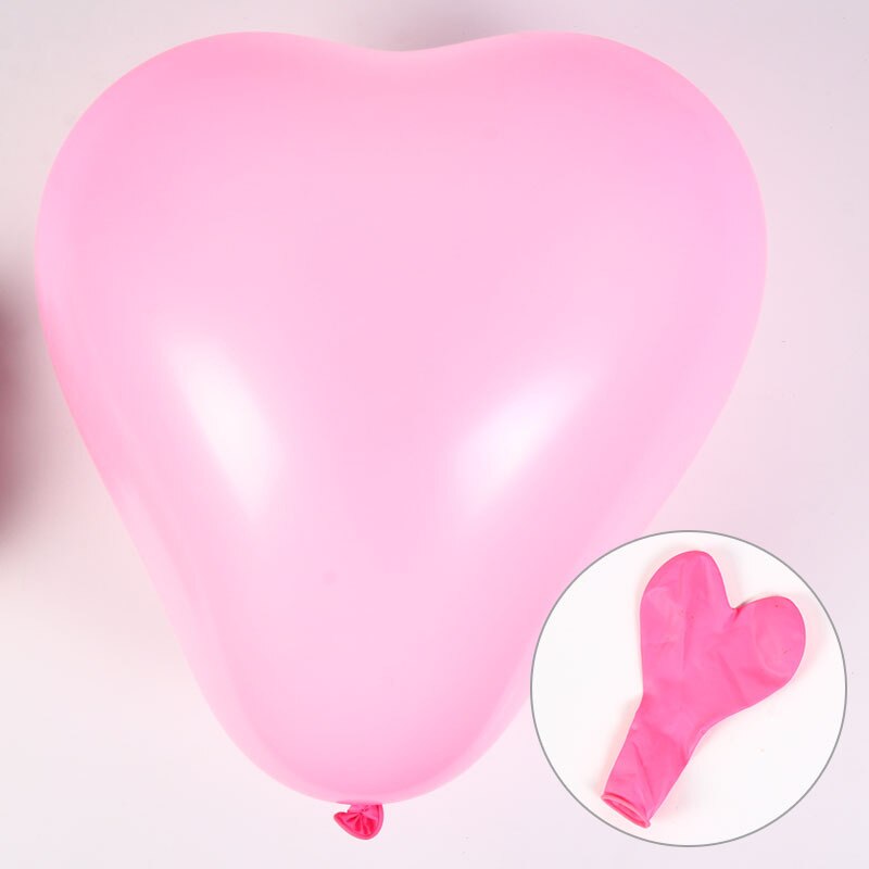 10Pc Red Pink Balloons 10Inch Love Heart Latex Balloons Wedding Marriage Birthday Party Decor Inflatable Helium Globos Proposall: Pink