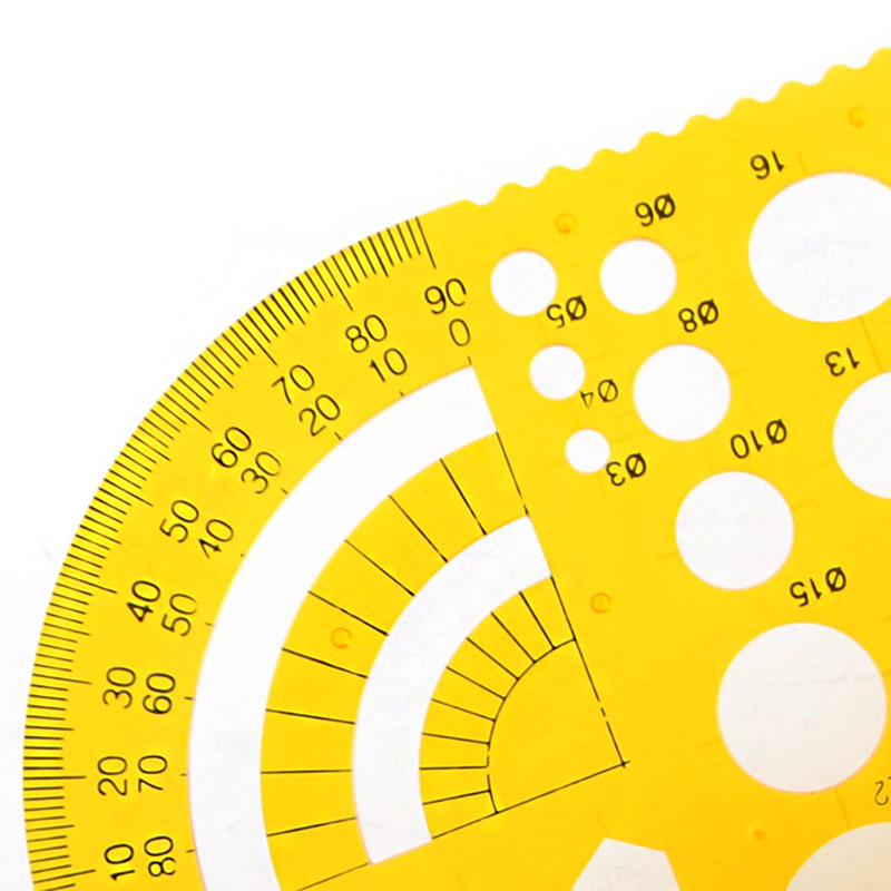 Multifunction Hollow Drawing Template School Student Art Circle Ellipse Geometry Drafting Ruler Protractor Measuring Tool