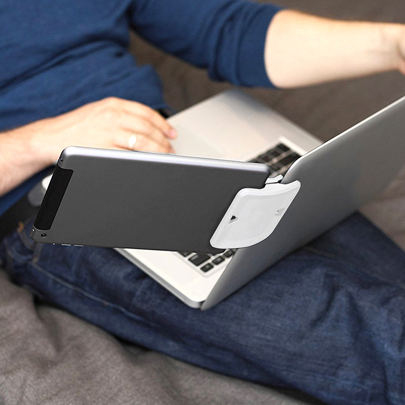 Universal Dual Display Side Mount Clip Monitor Tablet Holder for IPad Pro Air 1 2 3 4 5 Macbook Air Xiaomi Laptop Suporte Stand