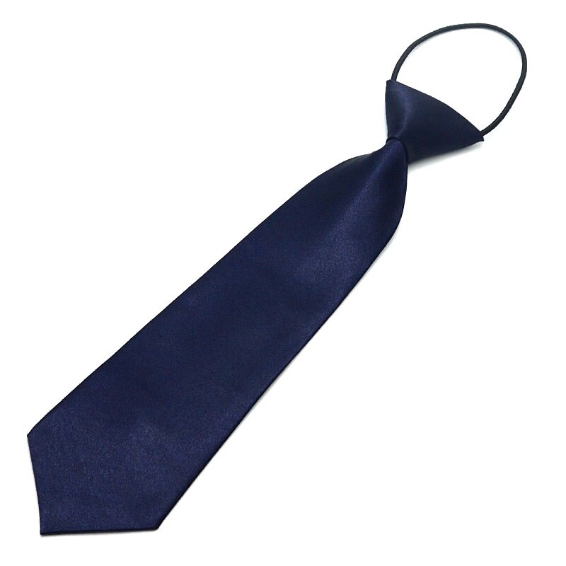 Corbata de niño lazo de bebé, corbatas fáciles para la escuela para niños pequeños: Azul marino