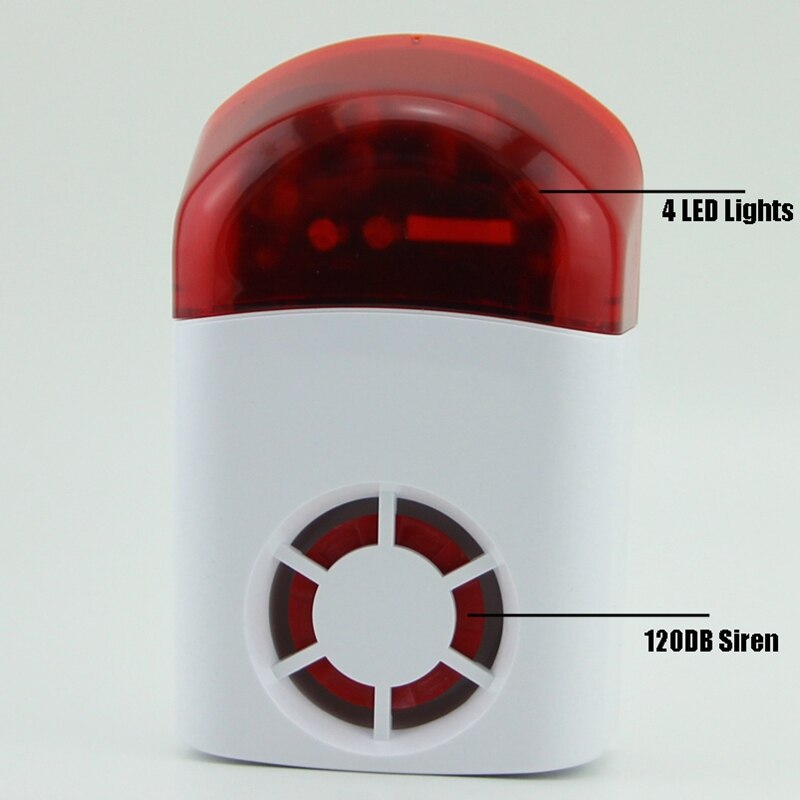 sans fil étanche externe Flash Led stroboscope sirène extérieure pour la maison G2B O2B GSM système d'alarme (prise ue)