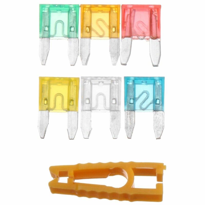 120Pcs Profile Mini Small Size Blade Car Fuse Assortment Set for Auto Car Truck 5/10/15/20/25/30A Fuse with Plastic Box