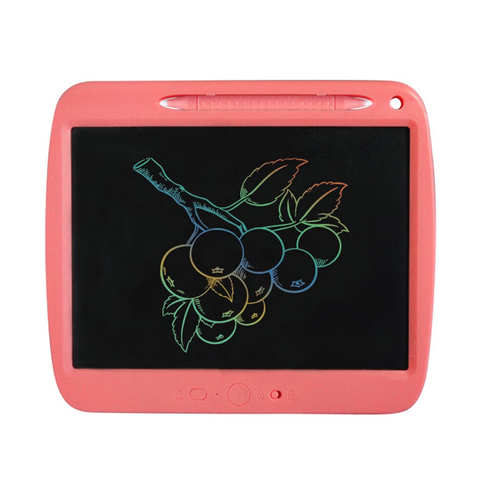 LCD Writing Tablet 9 Inch Erasable Pressure-sensitive Double-headed Pen Drawing & Writing Board Eye-protective Paper Doodle Pad: Pink Multicolored