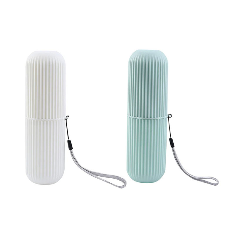 Portátil pasta de dentes proteger titular caso viagem acampamento caixa armazenamento organizador viagem produtos higiene pessoal armazenamento copo novo creat: Bege