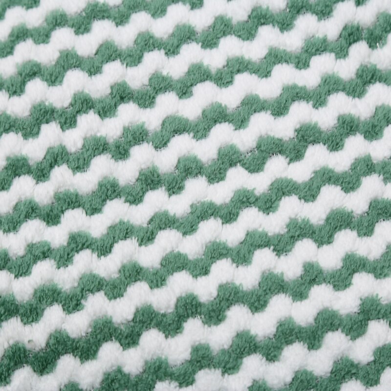 Lingettes de cuisine à fleurs rayées, 20 pièces, en microfibre plus épaisse, absorbantes, pour le nettoyage de la vaisselle