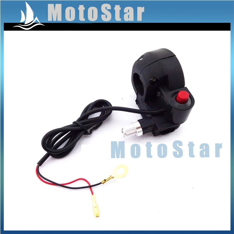 Boîtier de poignée d'accélérateur pour Mini Moto, 7/8 pouces, 22mm, interrupteur marche/arrêt, pour Pocket Bike chinois 47cc 49cc