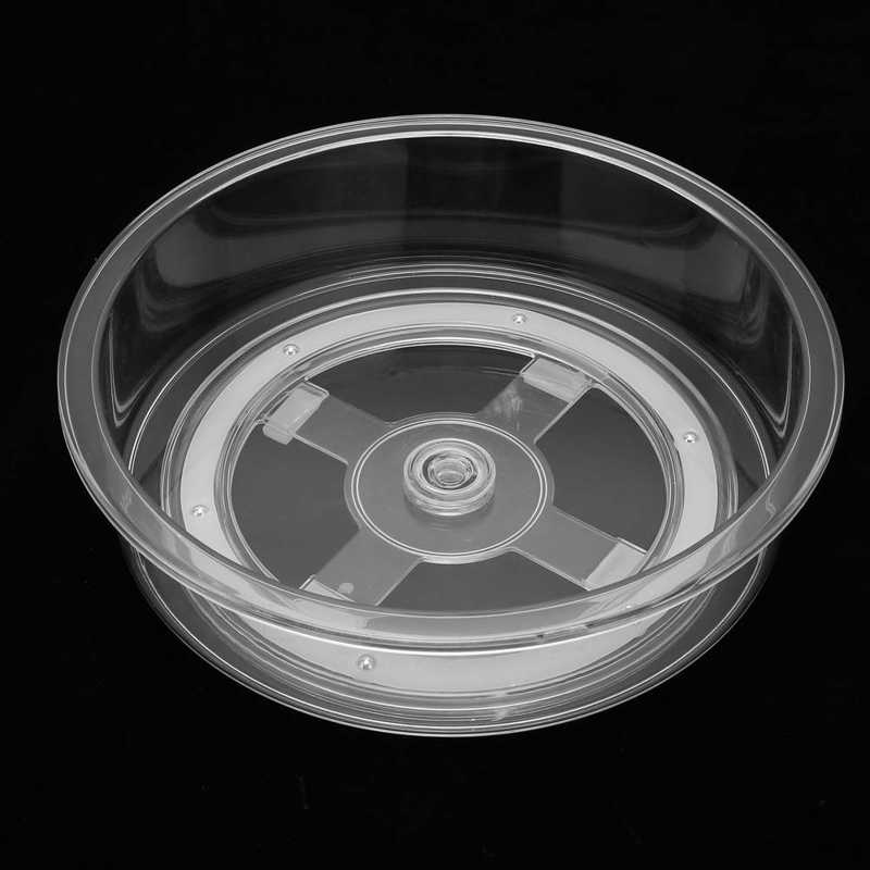 Rotating Cabinet Organizer 360° Rotating Storage Tray Shatter Resistant Large Space for Cosmetics for Condiments