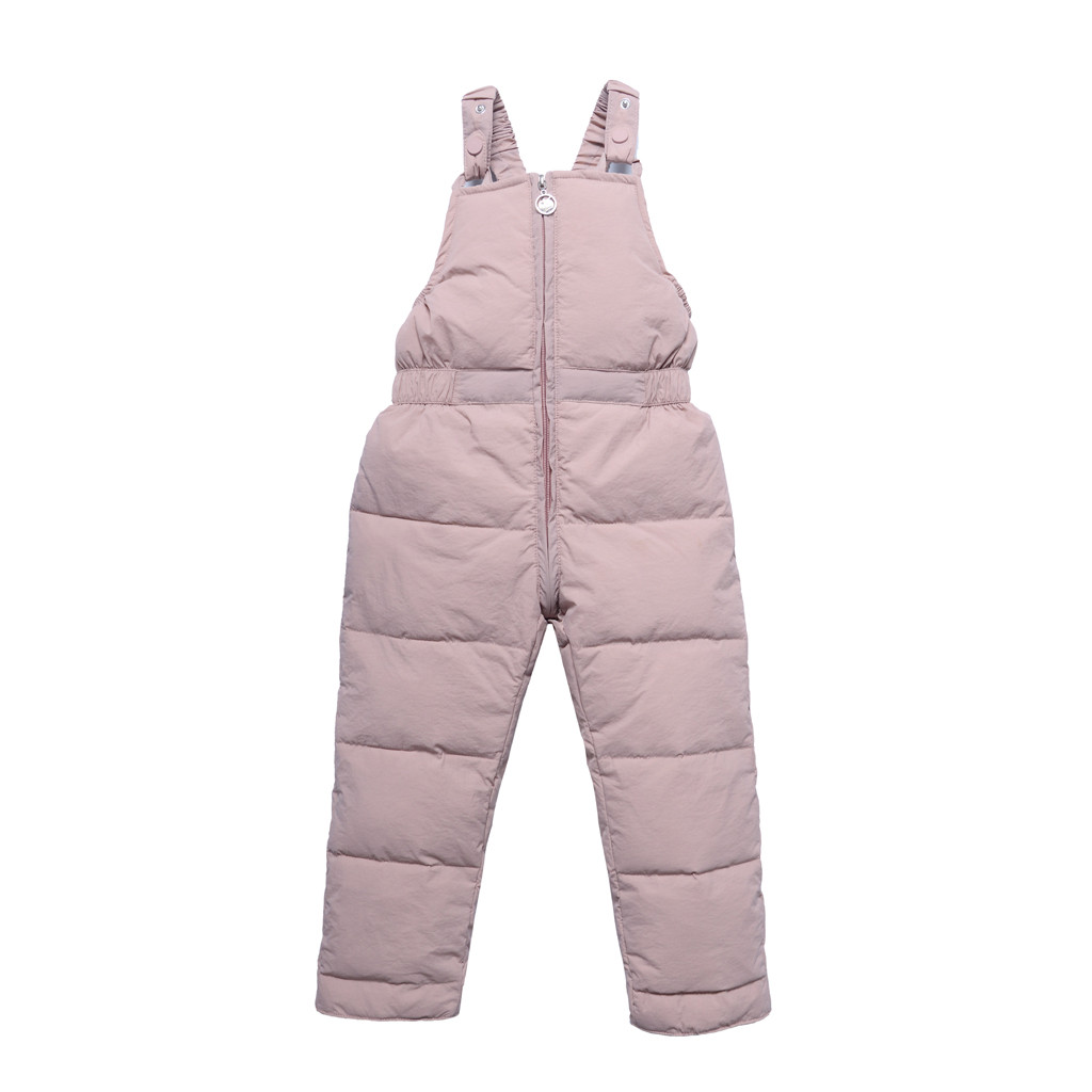 Baby Overalls Kinderen Jumpsuit Winter Peuter Jongens Meisjes Warme Broek Overall Jumpsuit Winter Broek Kleding Salopette Enfant: Pink / 6T