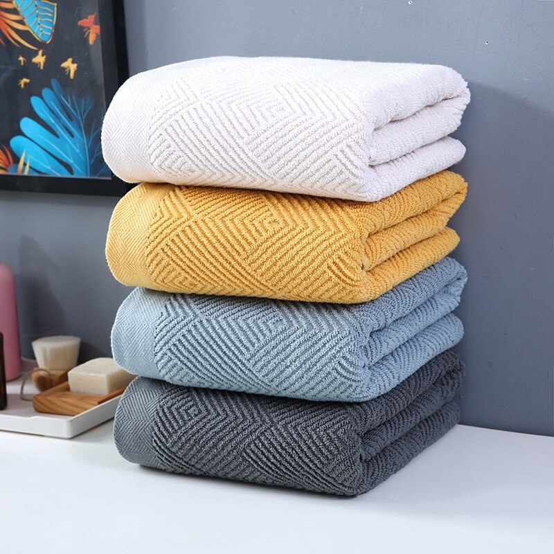 Toad 390g Thickened 100% Cotton Bath Towel for Adults Travel Home Super Absorbent Face Bath Bathroom Spa Sauna Towels