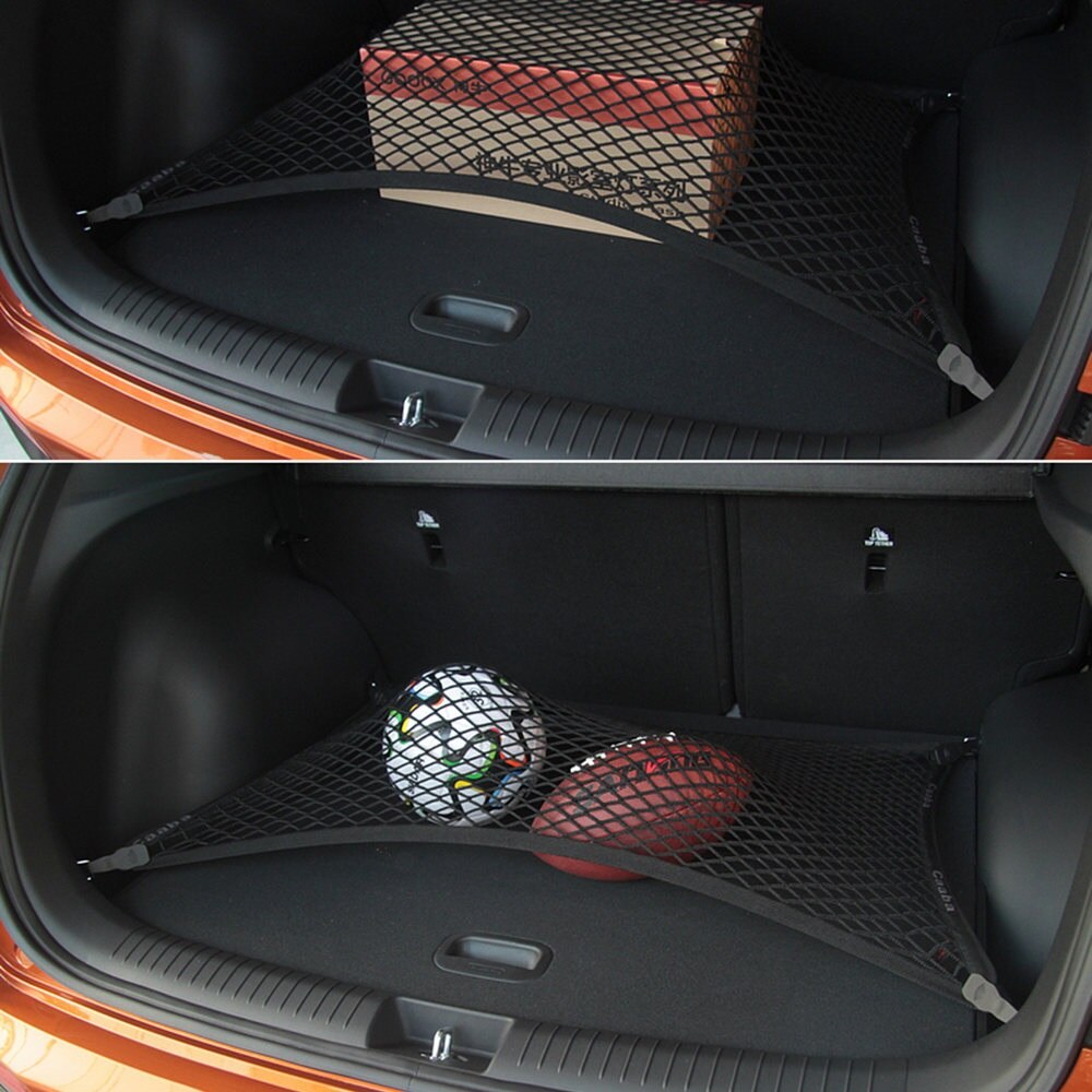 Car Accessories For Mazda CX-5 CX5 CX 5 Trunk Rear Cargo Organizer Storage Elastic Mesh Net Holder 4 Hooks