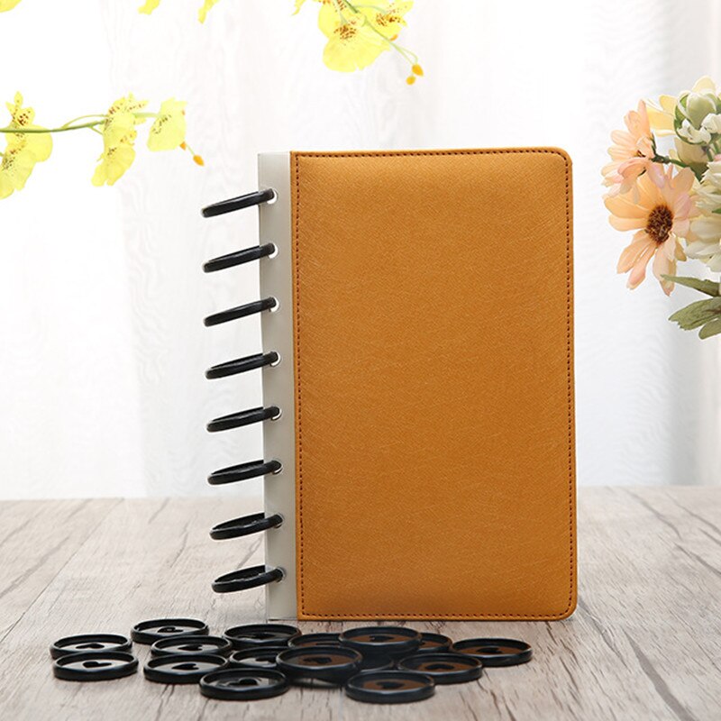 30/50/100 Pcs Heart Binder Rings for Notebooks 24mm Solid Diy Happy Planner Disc Loose Leaf Mushroom Binders for Scrapbooking