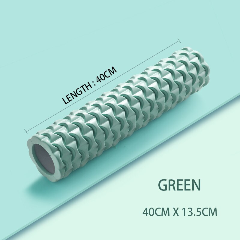 Roller Yoga Kolom Hollow Foam Roller Yoga Kolom Pilates Gym Fitness Massage Grid Triggerpoint Therapie Fysieke Oefening: GREEN 40CM