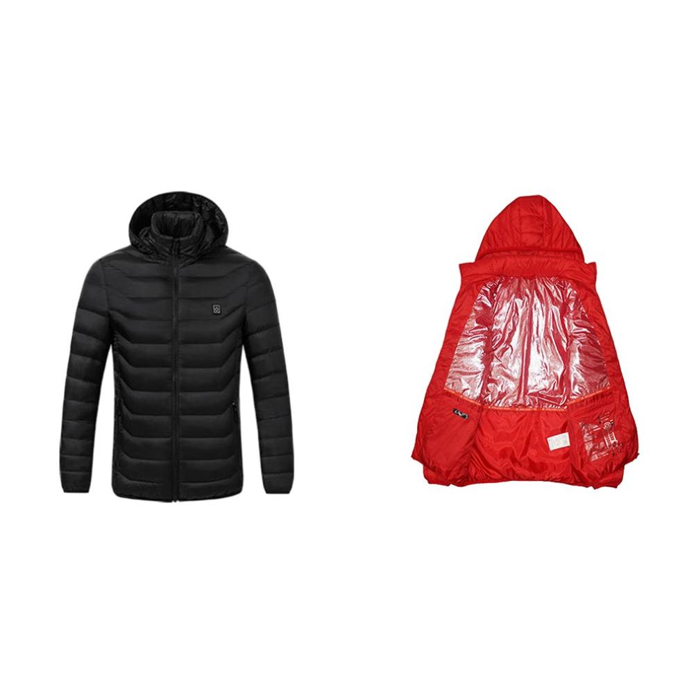 Verwarmde Jassen Vest Down Katoen Heren Vrouwen Outdoor Jas USB Elektrische Verwarming Hooded Jassen Warm Winter