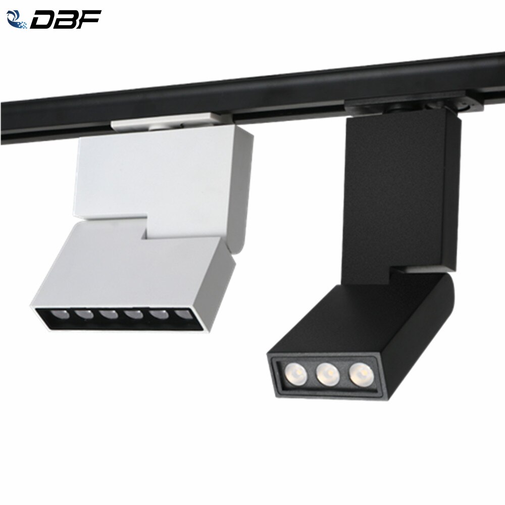 [DBF] 6W 12W COB LED Spoor Licht Spot Light Plafond Gemonteerd Spoor Lamp Decoratieve Led spotlight Spoor Verlichting voor Winkel