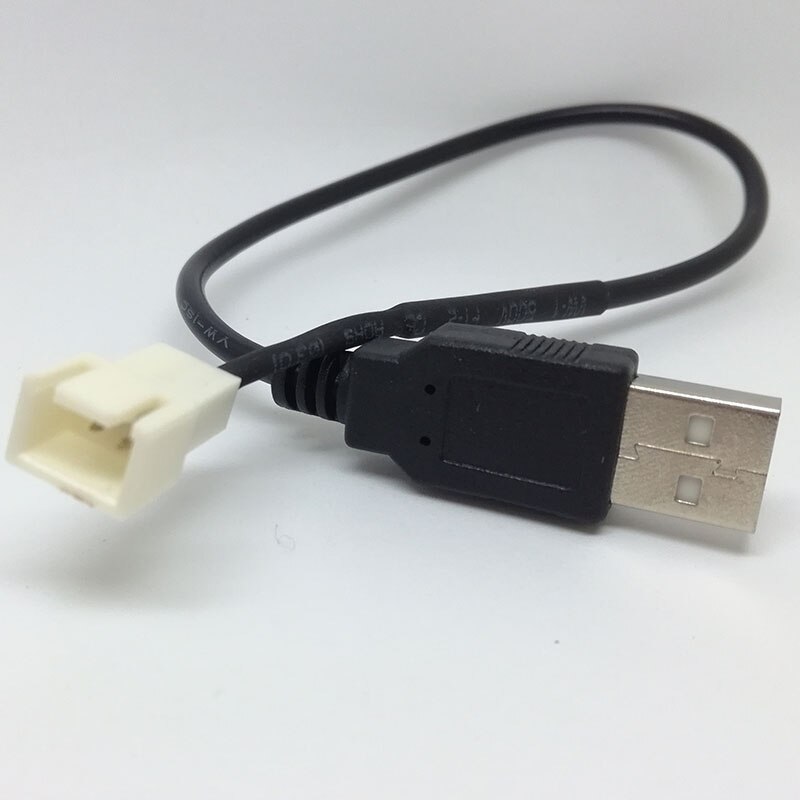 10pcs USB A male to Fan 2pin 3-Pin 3pin Adapter Cable for 5V