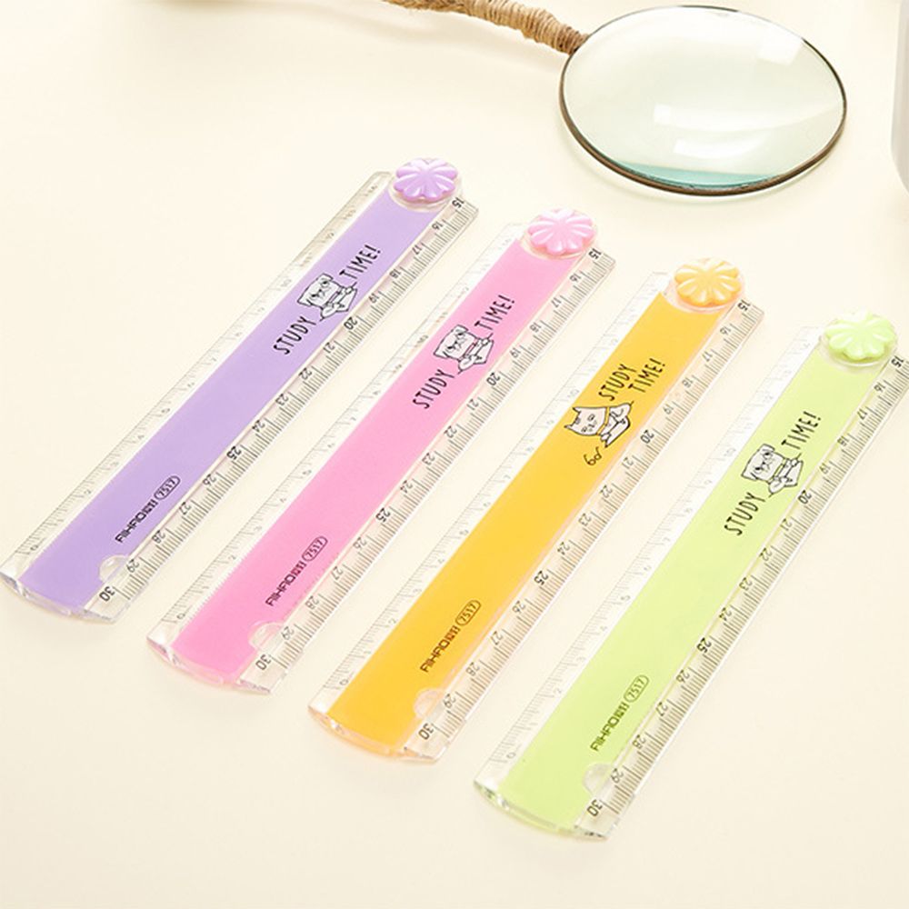 30CM Cute Color Folding Ruler Multifunction DIY Kawaii Drawing Rulers For Kids Students School Office Supplies Stationery