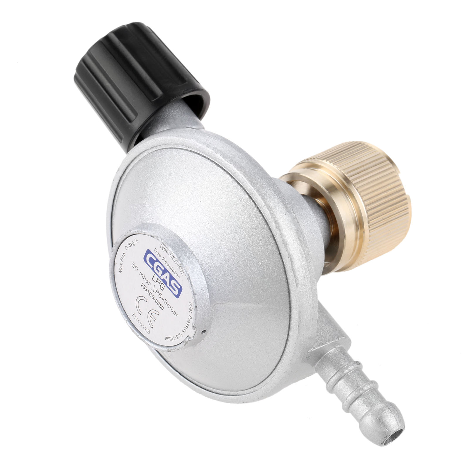 1LB Disposal Bottle Valve Adjustable Flow Low Pressure Propane Regulator 8mm Barb Hose Connection Connect Stove Grill Assembly