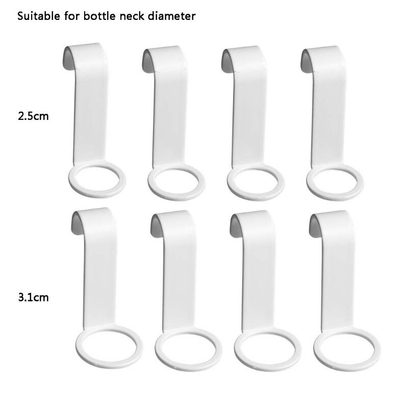 8 Stuks S Vormige Badkamer Douche Shampoo Fles Houder Haak Opknoping Opslag Keuken Accessoires Organisator