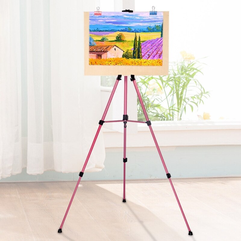 Aluminum Alloy Easel Small Hand-cranked Portable And Height-adjustable Tripod