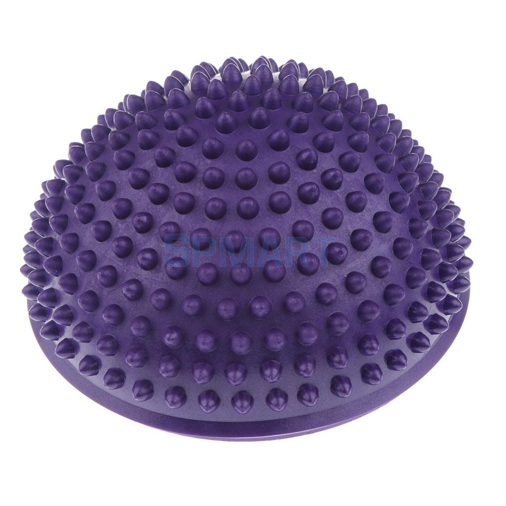 Hedgehog Style Balance Pod - Inflated Stability Wobble Cushion - Exercise Fitness Core Balance Disc for Kids Adult Outdoor Toys: Purple