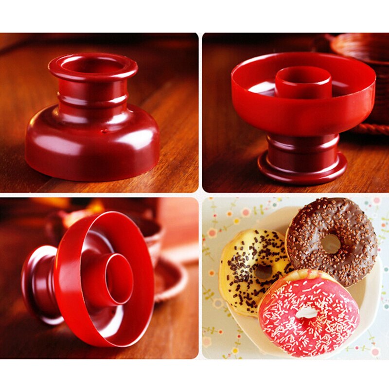 1 Pc Diy Tool Donuts Maker Mold Food Grade Plastic Donuts Maker Cutter Fondant Decor Cake Broed Desserts bakkerij