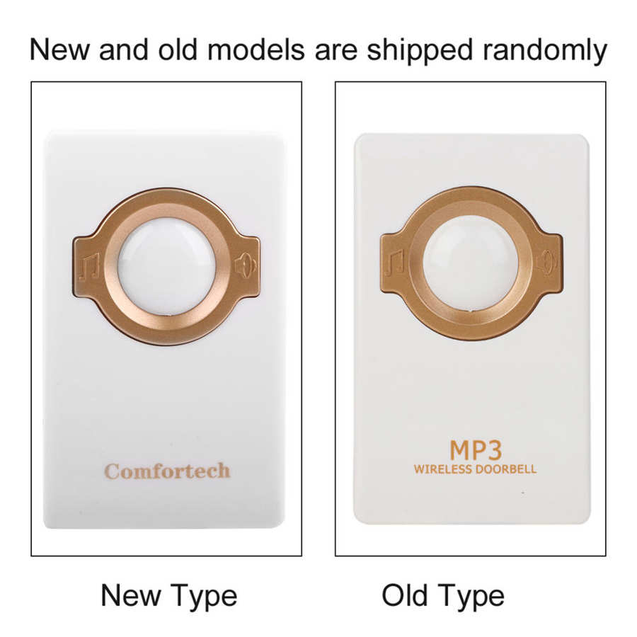 AC 110-240V Smart Wireless Doorbell Self-powered Remote Waterproof Doorbell Elderly Caller IP47 Waterproof For Home Security