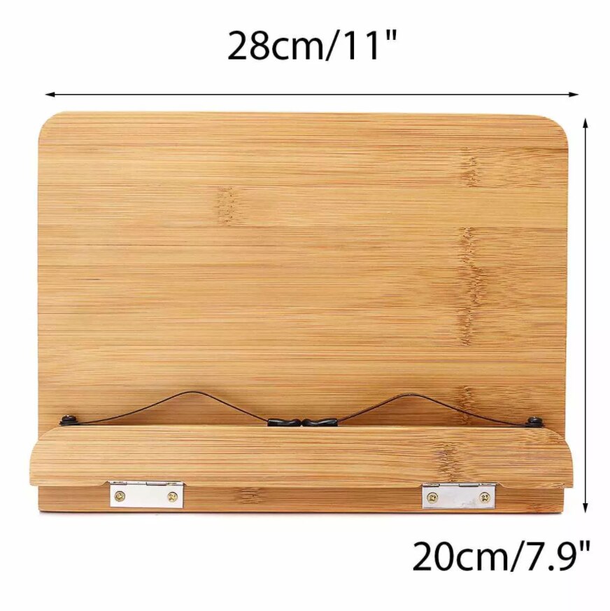 Verstelbare Reading Rest Tablet Kok Thuis Studeerkamer Boek Houder Opvouwbare Kookboek Stand Pagina 'S Vaste Keuken Boekensteunen Plank Hout