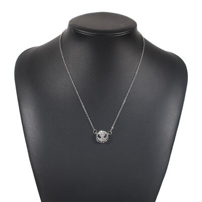 Eenvoudige damesdecoratie sleutelbeenketting kleine duivel spook creatieve carnaval halloween ketting vrouwelijke ketting sieraden: Zwart 1